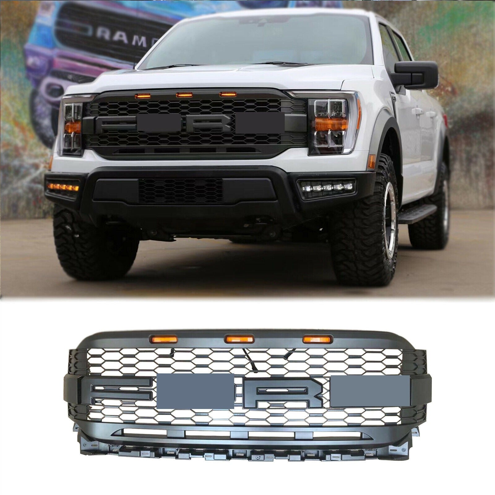 Goodmatchup Grill For 2021 2022 2023 Ford f150 Raptor Grill Replacement ...