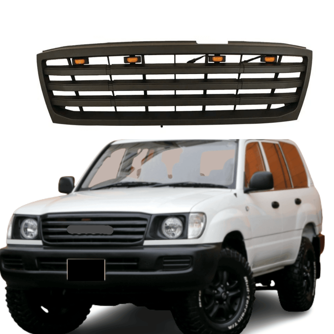 TRD Grill For 1998-2006 Toyota Land Cruiser LC100 With Letters & Lights - Goodmatchup